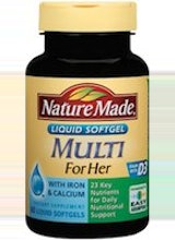 Nature Made Liquid Softgel Multi for Her